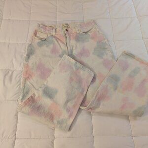 Universal Thread pastel "vintage straight" pink purple blue white denim jeans 6